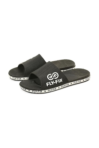 Fly-Fix Kaymaz Düz Topuklu Unisex Terlik Siyah