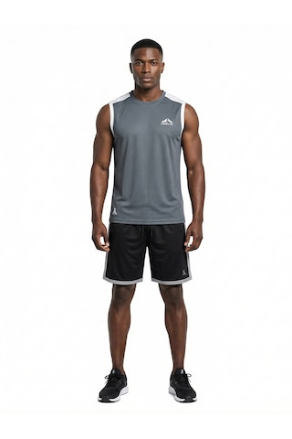 Orendahill Erkek Spor Atlet Hızlı Kuruyan Esnek Regular Fit Gym Activewear Antrasit