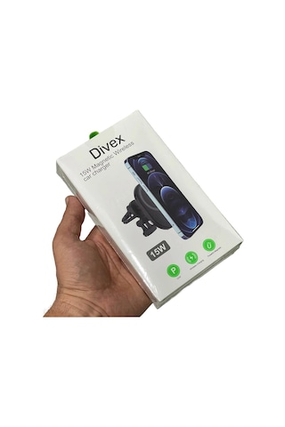 Divex Kablosuz Araç Şarj Cihazı Manyetik Wireless Şarj Aleti Dv-350