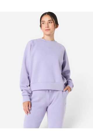 Asics Nagıno Refıned Texture Sweat Top Kadın Mor Sweatshirt 2032d370-500