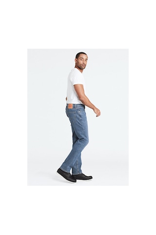 Levi's 514 Straight Erkek Jean Pantolon Stonewash Med İndigo - Flat Finish