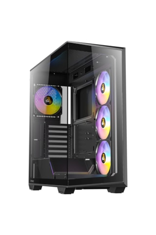 Antec C3 Argb Siyah Atx Mid Tower Gaming Kasa 4x Argb Fan, Temperli Cam, 360mm Radyatör