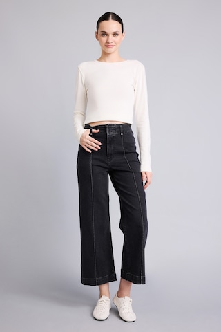 Defacto Dikiş Detaylı Culotte Yüksek Bel Jean Pantolon I1926ax26aunm36 Antrasit-nm36