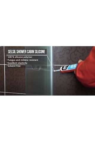 Selsil Mutfak Banyo Duşakabin Silikonu Şeffaf 280 Ml. - 5 Adet