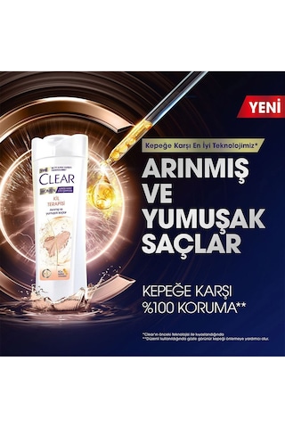 Women Kepeğe Karşı Etkili Şampuan Kil Terapisi 350 Ml X3