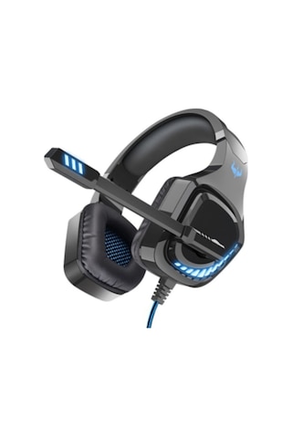 Kablolu Oyuncu Kulaklığı Gt97 Led Stereo Siyah