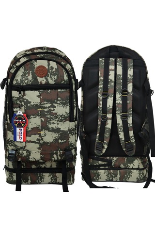 Season Mountaıner 90 Litre Körüklü Dağcı Unisex Sırt Çantası Büyük Hacimli Kamp & Outdoor Çanta Kamuflaj