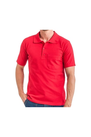 Polo Yaka Pike Kumaş Gri Tshirt