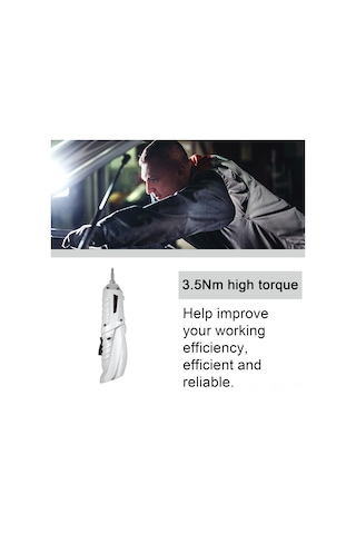 Aubyhe 3.6v Li-poly Akülü Tornavida Seti 25 Parça - Çift Kollü, Led Işık, Usb Şarj, 3.5nm Tork