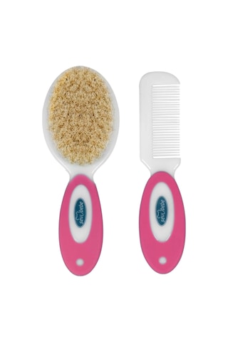Sevi Bebe Naturel Fırça Tarak Seti Art 401 Pembe