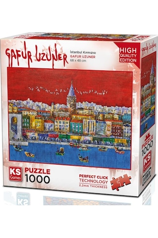 Ks Games 1000 Parça İstanbul Kırmızısı Puzzle - Gafur Uzuner