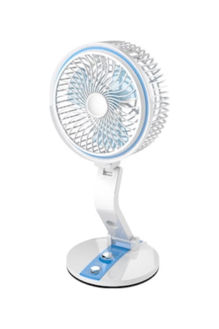 Ruicoo "taşınabilir Usb Şarjlı Fan & Gece Lambası - Ayarlanabilir Hız Ve Parlaklık" Mavi