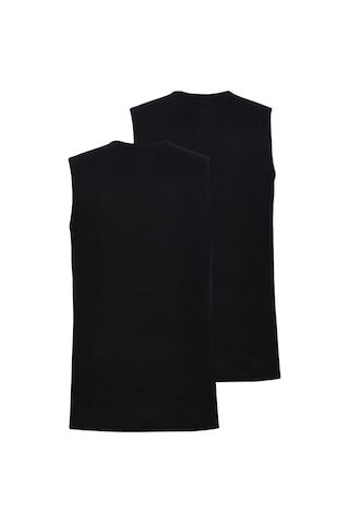 Erkek Atlet 2li Paket Loose Fit 9227 - Siyah Siyah