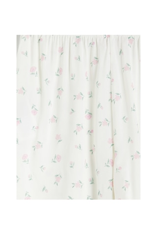 Lcw Dream Ekru Çiçekli Kadın Şort Pijama Alt