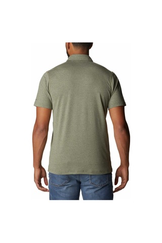 Columbia Tech Trail Erkek Kısa Kollu Polo T-Shirt Yeşil Çağla Yeşili