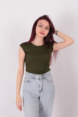 Busem S0015601 Kadın Bluz Haki