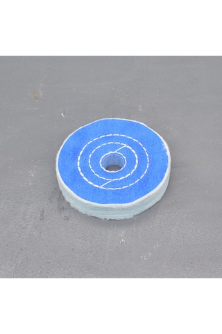 Mavi Polisaj Cila Bezi 100 Mm 4 Kat Dikişli Delik 20-22 Mm Mavi Polisaj Cila Bezi 100 Mm 4 Kat Dikişli Delik 20-22 Mm
