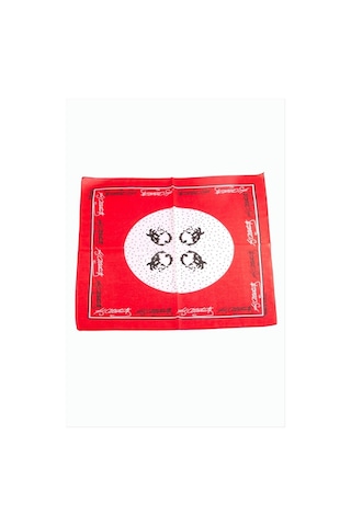 Zero Land Atatürk - 14 - İmzalı Desenli Bandana 50 50 - Shopılke - - Kırmızı