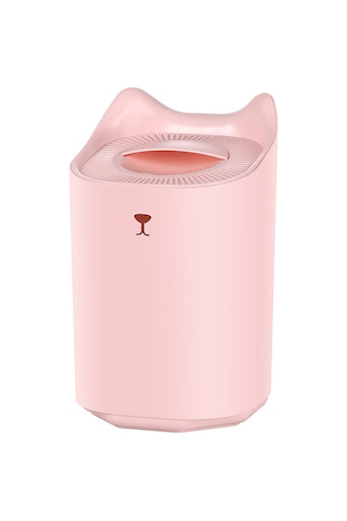 Leezsing 3.3l Kapasiteli Süper Sessiz Çift Sprey Nemlendirici, 3 Sprey Modu, 7 Renkli Işık, Akıllı Ateş Koruması, Usb Beslemeli, Pembe