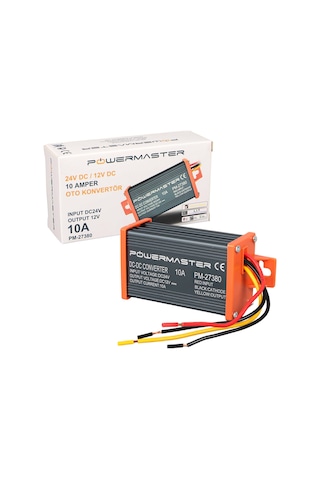 Xtechnx Xtechn94983840832 Powermaster Pm-27380 24v Dc / 12v Dc 10 Amper Oto Konvertör Kod:27380