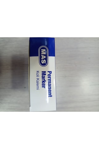 Mas Permanent Marker Koli Kalemi Kesik Uç Mavi 6459 12'li Kutu