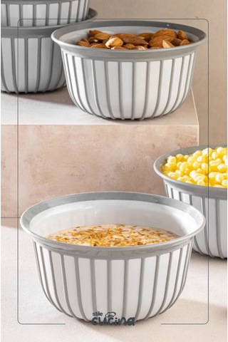 Linea 6lı Pratik Çerezlik Gri 1 Litre Gri