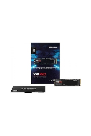 Samsung MZ-V9P1T0BW 990 PRO PCIe 4.0 NVMe M.2 SSD 1 TB 7.450/6.900 MB/sn. Harddisk