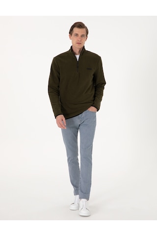 Pierre Cardin Erkek Haki Sweatshirt 50314056-vr027 Haki