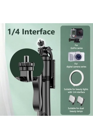 Coverzone Profesyonel Tripod Ve Selfie Çubuğu L16 Bluetooth Uzakt