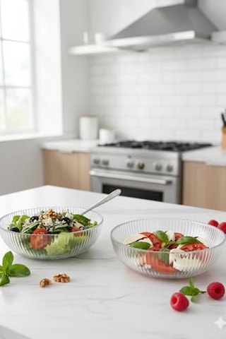 Tr Rivella Cam Salata Kasesi 20 Cm 3.2 Litre 2'li Set Diğer