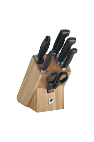 Zwilling 7 Parça Doğal Ahşap Bloklu Bıçak Seti