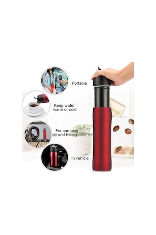 Ebitda French Press Kahve Makinesi, Sıcak & Soğuk, Yalıtım Teknolojisi Siyah