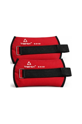 0,5 Kg X 2 Adet El Ayak Bilek Ağırlığı Ayarlanabilir Fitness Pilates Ağırlık Seti Kırmızı Kırmızı