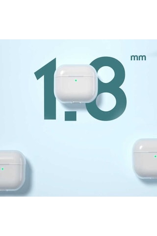 Apple AirPods Uyumlu 3. Nesil Kılıf Şeffaf Sert Kristal Zore Airbag 14 Kılıf Renksiz