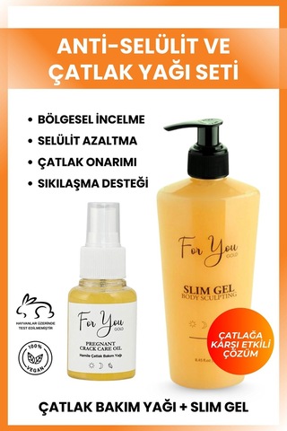 Slim Jel Slimgel Selülit Jeli Ve Çatlak Oluşumunu Azaltmaya Yardımcı Çatlak Bakım Yağı&çatlak Seti