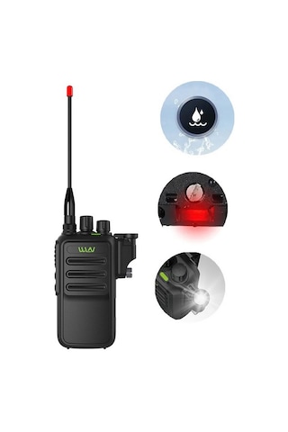 Wln Pmr 446 Sportif El Telsiz Ip67 Su Geçirmez Led Işıklı Kulaklık li Set