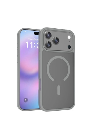 Joko İphone 17 Pro Kılıf Jota Seri Magsafe Kapak Gri