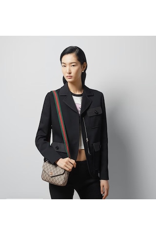 Gucci Ophidia Pochette Bag Kahverengi