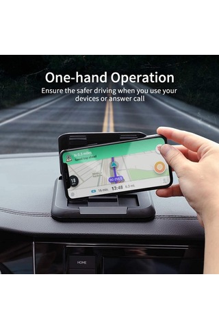 Seametal Dashboard Araç Telefonu Tutucu Kaymaz Telefon Montaj Evrensel Merkezi Konsol Ar Navigasyon İçin Istikrarlı Akıllı Telefon Standı