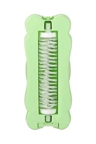 Kelebek Tasarımlı Tek Fırçalı Gırgır 17x7x4 cm Yeşil