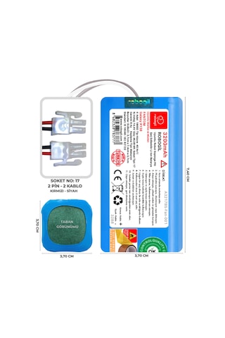 Fantom Galaxy Xy38 3200mah Uyumlu Robot Süpürge Pili A3217bs-fan-001