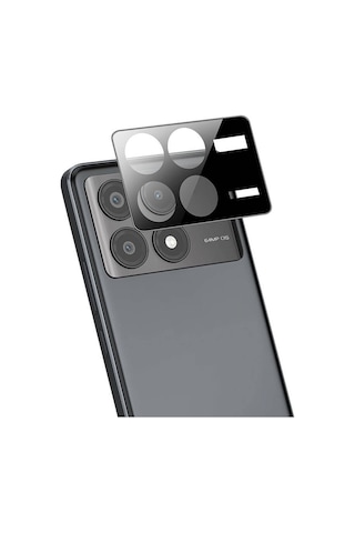 Forzacase Xiaomi Poco X6 Pro İle Uyumlu Kamera Lens Koruma Halkası Siyah - Fc377 Siyah