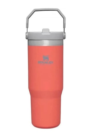 Stanley The Iceflow Flip Straw Pipetli Termos Bardak 0.89 Lt Açık Mercan