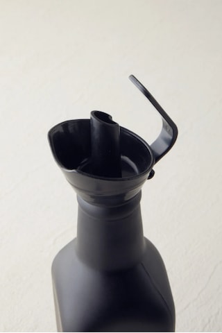 2'li Cam Yağdanlık 500 Ml Siyah Sirkelik Sıvıyağ Zeytinyağı Şişesi Yağlık Siyah