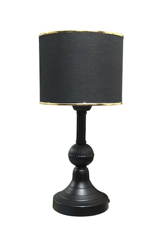 Cılındro Abajur Masa Lambası Siyah