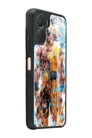 Vivo Y16 Anime War Tasarımlı Glossy Telefon Kılıfı Siyah