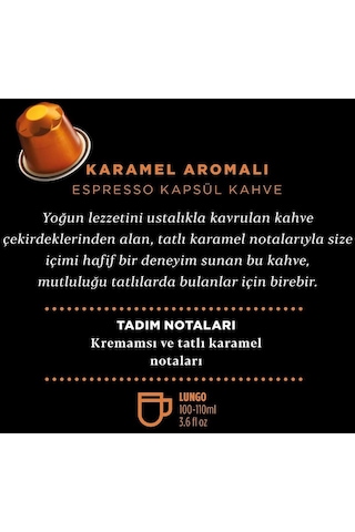 Kahve Dünyası Karamel Aromalı Kapsül Kahve 10'lu
