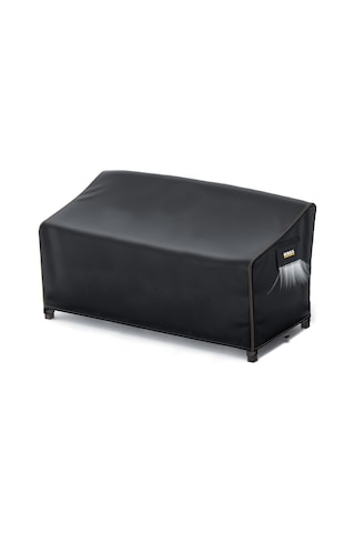 Haegs Çift Kişilik Bahçe Koltuk Örtüsü, Koruma Kılıfı, Su Geçirmez Açık Hava Bahçe Mobilya Kılıfları, Dış Mekan Sandalye Kılıfı Örtü Branda, Ağır Hizmet Tipi, 155-85-75 - Siyah