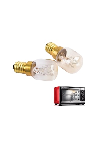 Mwg2000 Philips Uyumlu 15w E14 300 C Isıya Dayanıklı Ankastre Mikrodalga Lamba Ampul Işık Sarı