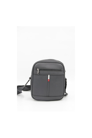 Granit 011 Suni Deri Çapraz Çanta - Siyah - Siyah